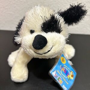 NEW Webkinz Black & White Cheeky Dog Retired - New with Sealed Code !